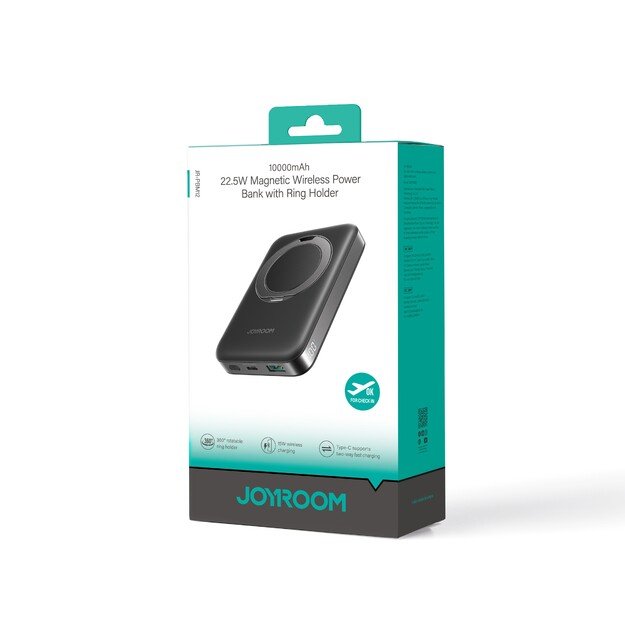 I&scaron;orinė baterija Power Bank Joyroom JR-PBM12 22.5W Magnetic Wireless 10000mAh juoda 5