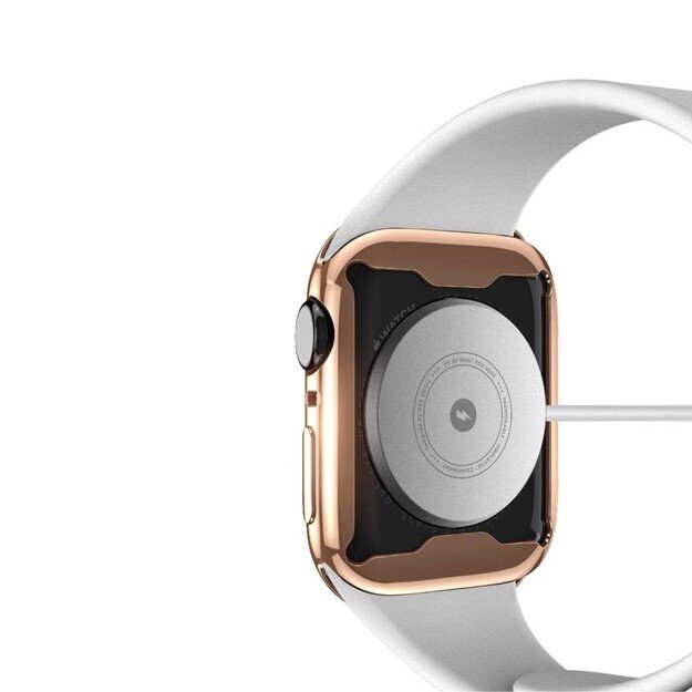 LCD apsauginis stikliukas/dėklas Dux Ducis Samo Apple Watch 45mm rožinis 3