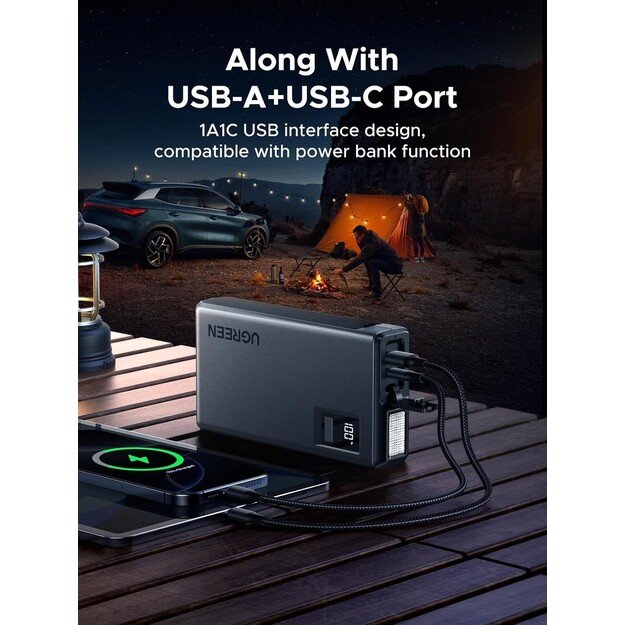 Mobilus energijos &scaron;altinis Ugreen ES702 1000A max 12000mAh (35977) 5