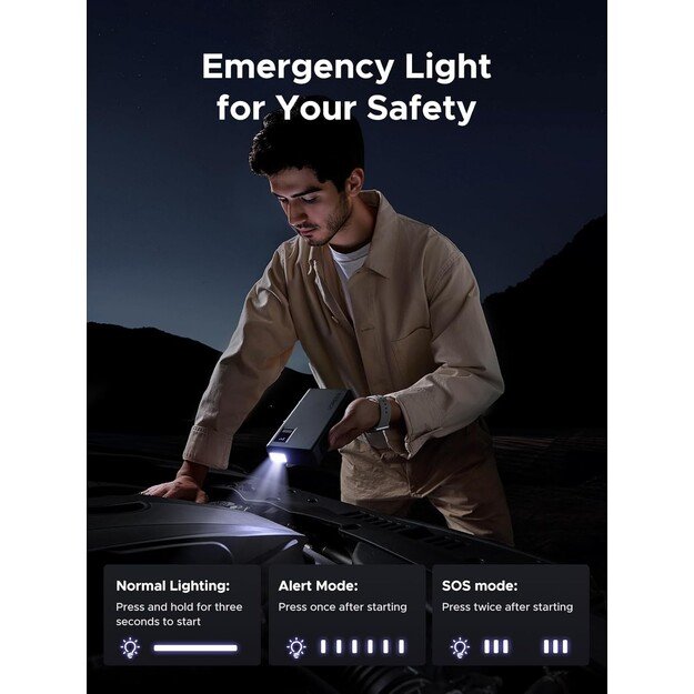 Mobilus energijos &scaron;altinis Ugreen ES702 1000A max 12000mAh (35977) 6