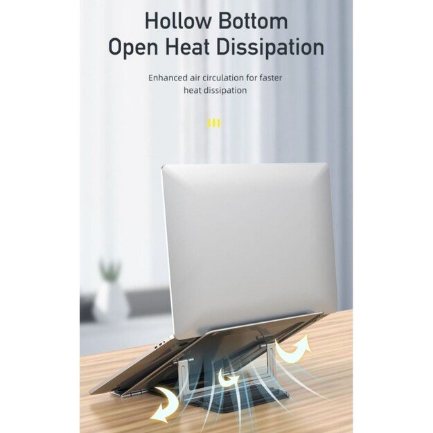 Stovas ne&scaron;iojamam kompiuteriui Awei X30 pilkas 5