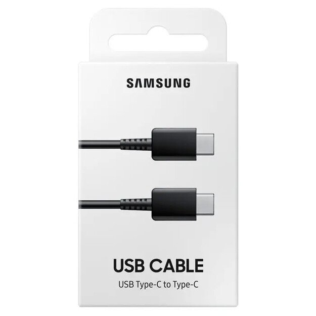 USB kabelis Samsung EP-DA705BBEGWW Type-C-Type-C 1.0m juodas