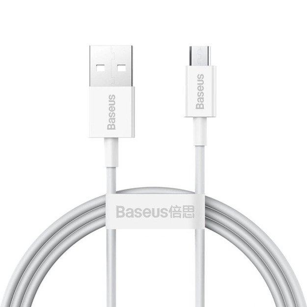Baseus Superior USB-A / micro USB 2A cable 1m - white 1