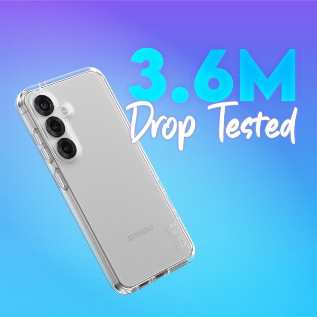 CARE by PanzerGlass Flagship Case Urban Combat w. Clear Frame Samsung Galaxy S25, Transparent 3