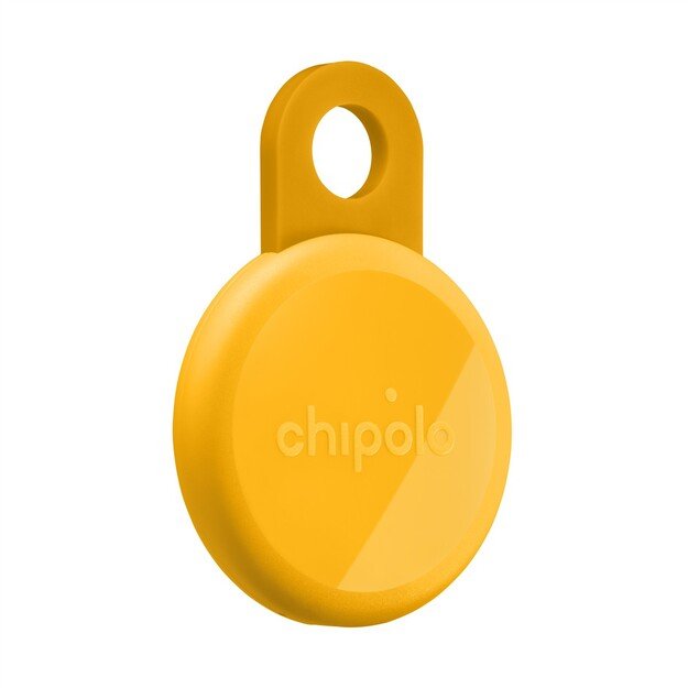 Chipolo LOOP &ndash; Rechargeable Bluetooth Tracker with Silicone Loop for iOS & Android, Honey 4