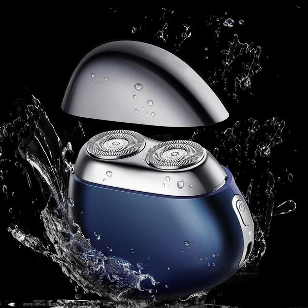 MZPS021 Metz Firm stone Shaver, Navy Blue. 1