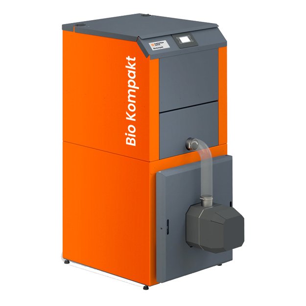 Granulinis katilas BIO KOMPAKT 10kW, su KIPI ROT POWER D16 degikliu