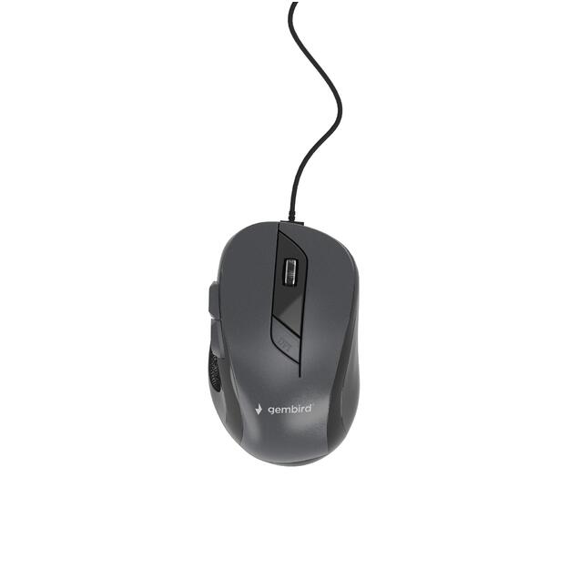 MOUSE USB OPTICAL BLACK/GREY/MUS-6B-01-BG GEMBIRD