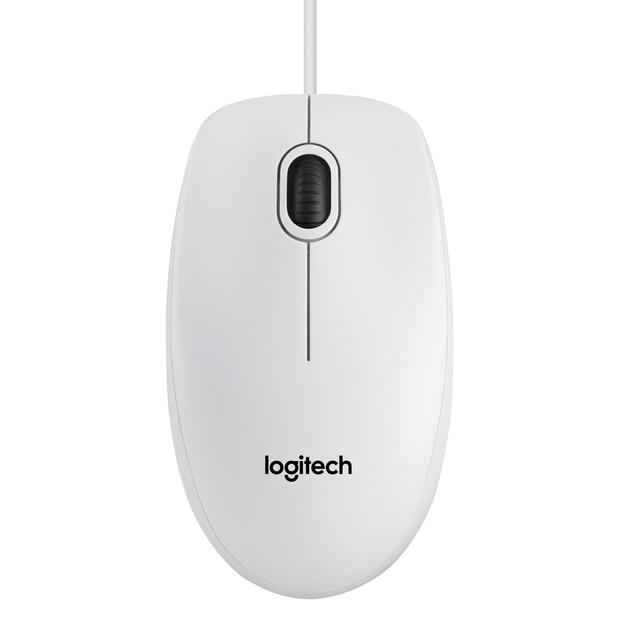 MOUSE USB OPTICAL B100/WHITE OEM 910-003360 LOGITECH