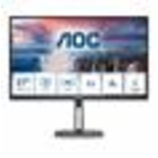 LCD Monitor|AOC|27 |Panel VA|2560x1440|16:9|75 Hz|Matte|4 ms|Speakers|Swivel|Pivot|Height adjustable|Tilt|Colour Black|Q27V5N/BK 1