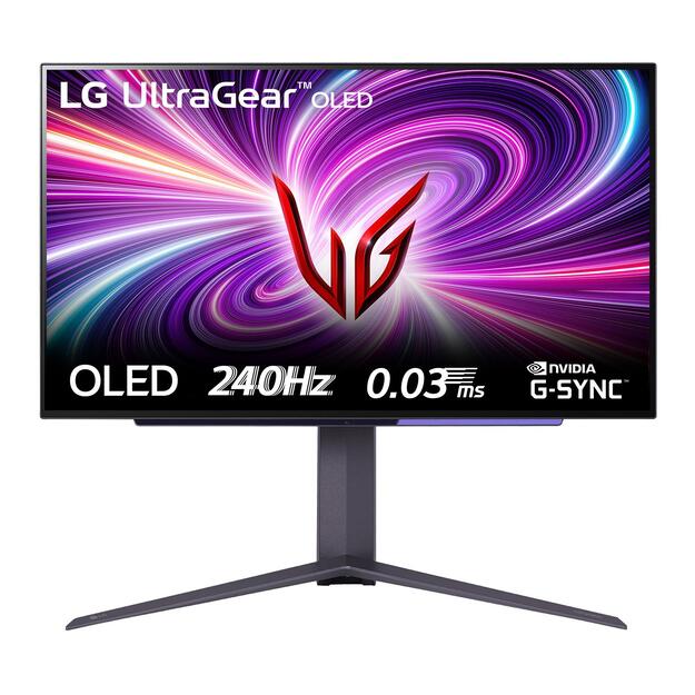 Monitor|LG|27GS95QE-B|26.5 |Gaming|Panel OLED|2560x1440|16:9|240Hz|0.03 ms|Swivel|Pivot|Height adjustable|Tilt|27GS95QE-B