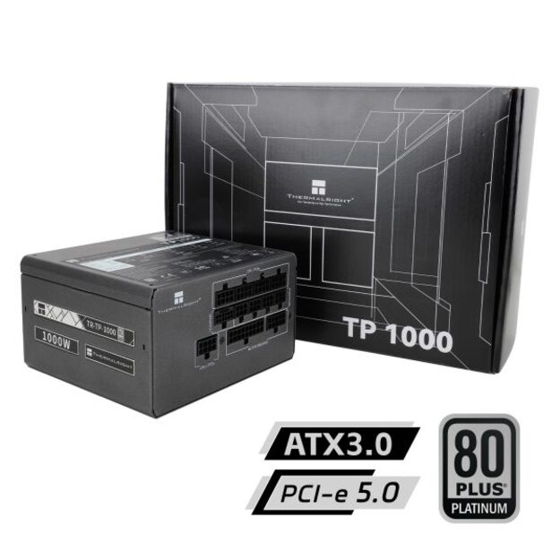 Thermalright TP-1000 - 1000W Fully Modular 80Plus Platinum ATX 3.0 PSU Maitinimo Blokas