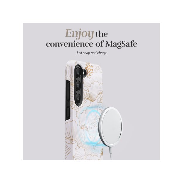 MIO White Roses Magsafe Compatible for Samsung S25 Ultra 5G 4