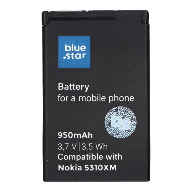 Battery for Nokia 5310 XM / 6600F / 7210S / 7310S 950 mAh Blue Star Premium