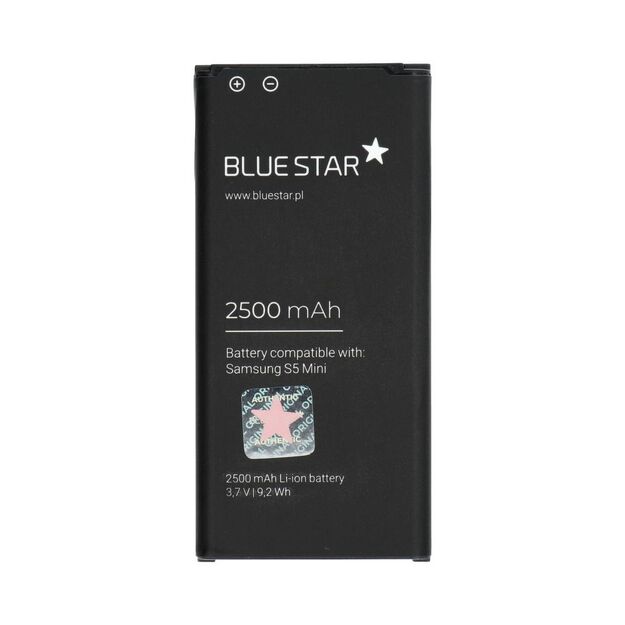 Battery for Samsung S5 Mini G800F 2500 mAh Blue Star Premium