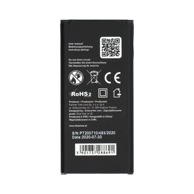 Battery for Samsung S5 Mini G800F 2500 mAh Blue Star Premium 1