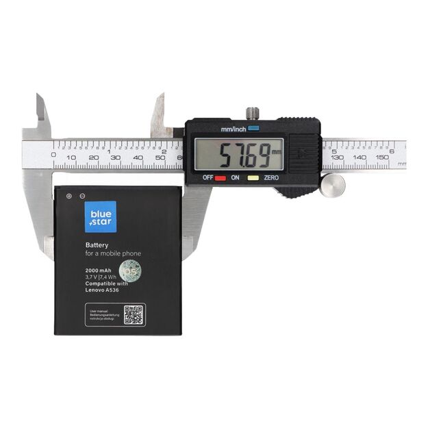 Battery for Lenovo A536 2000 mAh Blue Star Premium 3
