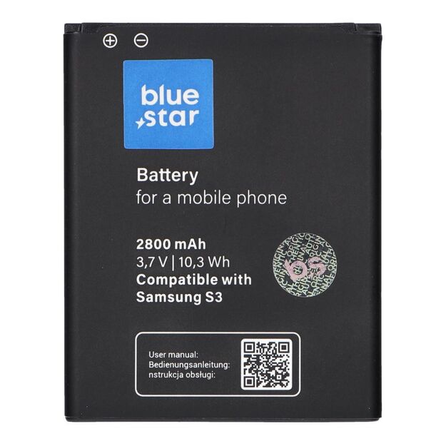 Battery for Samsung S3 I9300 2800 mAh Blue Star Premiumh