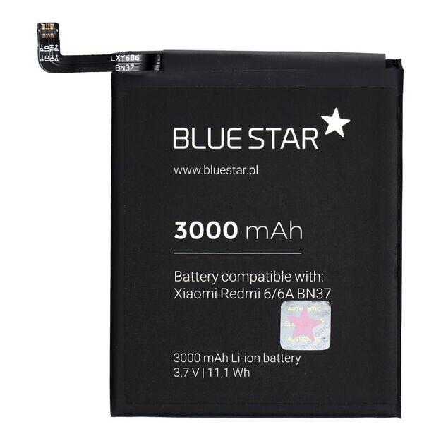 Battery for Xiaomi Redmi 6 / 6A (BN37) 3000 mAh Blue Star