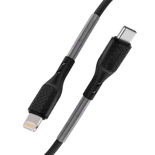 Cable USB C to Lightning Forcell F-Energy PD 3A 27W Carbon 1 m CB-01C black 4