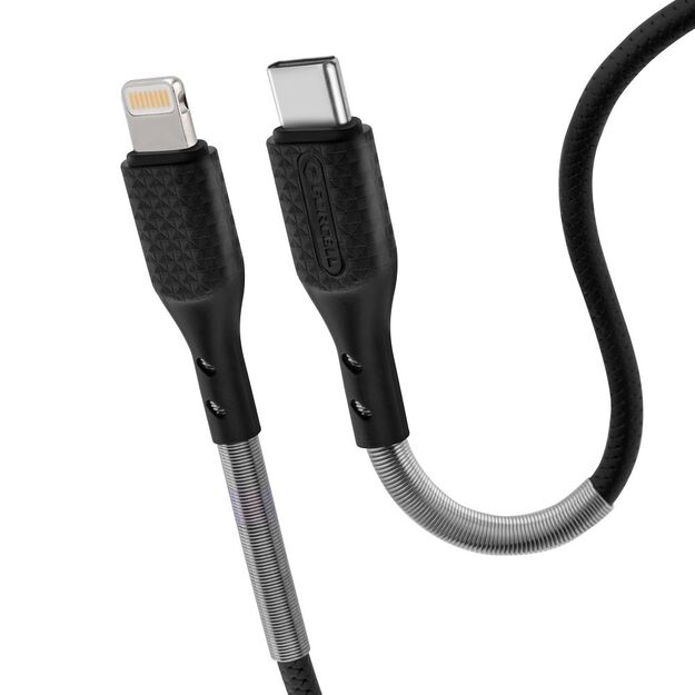 Cable USB C to Lightning Forcell F-Energy PD 3A 27W Carbon 1 m CB-01C black 5
