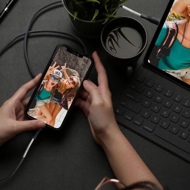 Cable USB C to Lightning Forcell F-Energy PD 3A 27W Carbon 1 m CB-01C black 9