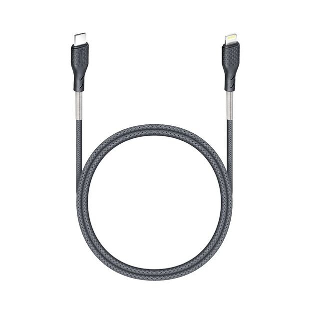 Cable USB C to Lightning Forcell F-Energy PD 3A 27W Carbon 1 m CB-01C black 2