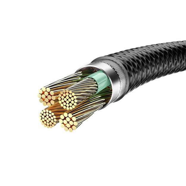 VEGER cable USB A to Lightning 2,4A V105 1,2 m black 2