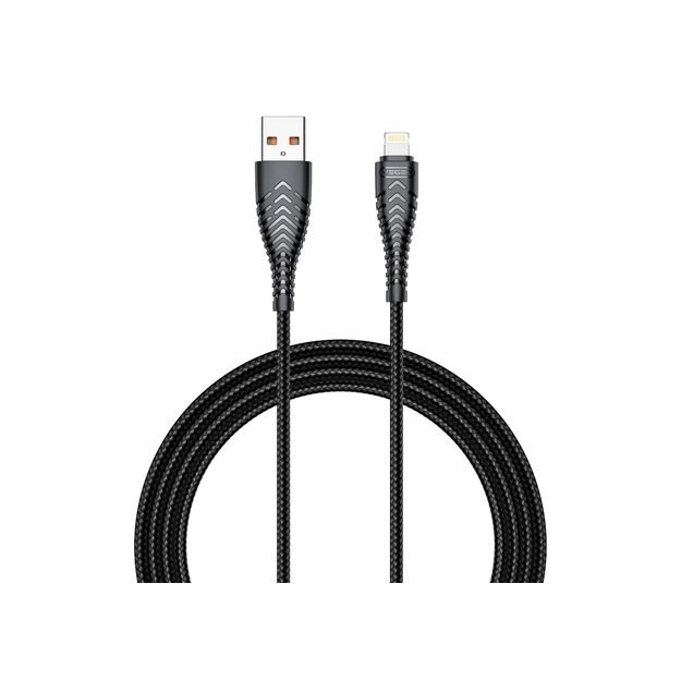 VEGER cable USB A to Lightning 2,4A V105 1,2 m black