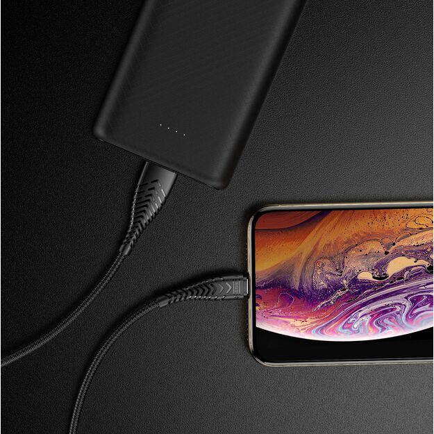 VEGER cable USB A to Lightning 2,4A V105 1,2 m black 4