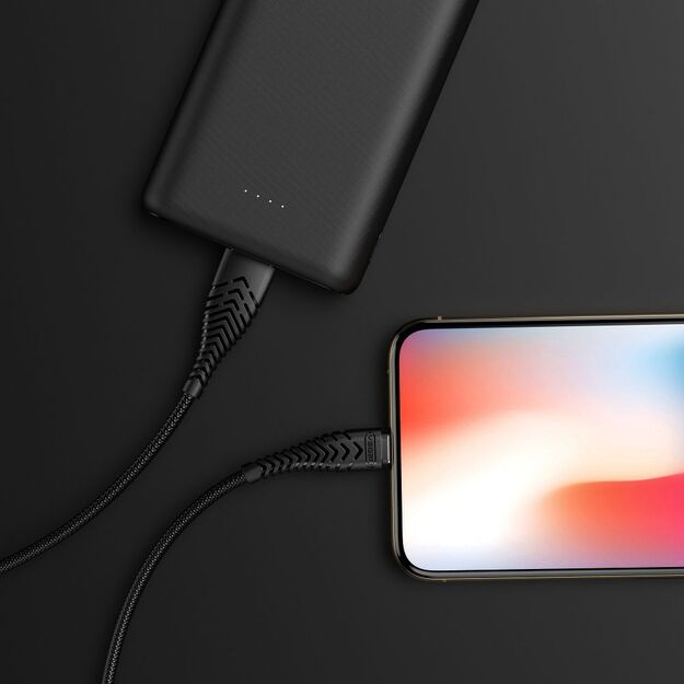 VEGER cable USB A to Lightning 2,4A V105 1,2 m black 5