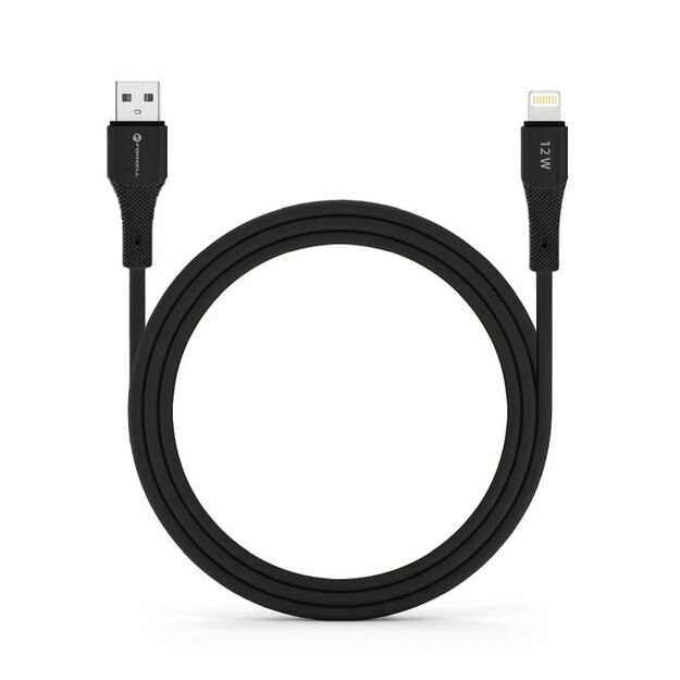 Cable USB A to Lightning Forcell F-Energy 2,4A 12W Silicone 1 m C343 black 9