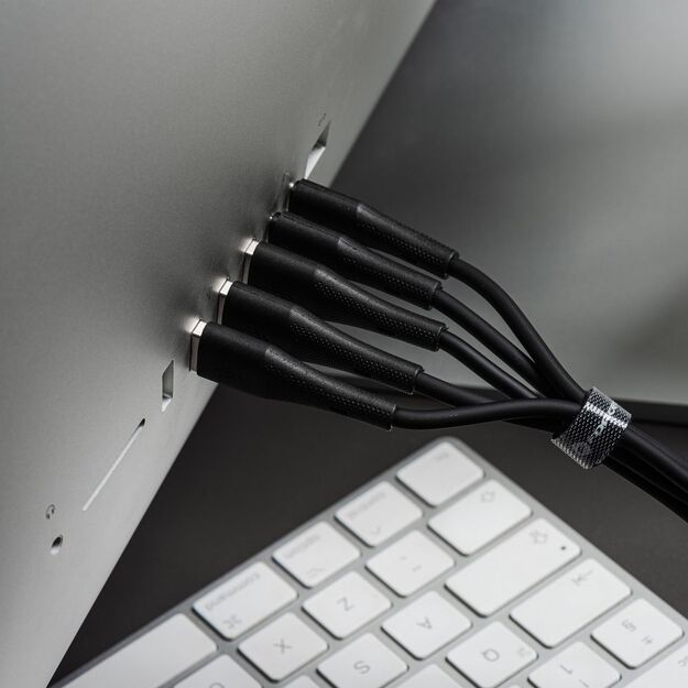 Cable USB A to Lightning Forcell F-Energy 2,4A 12W Silicone 1 m C343 black 6