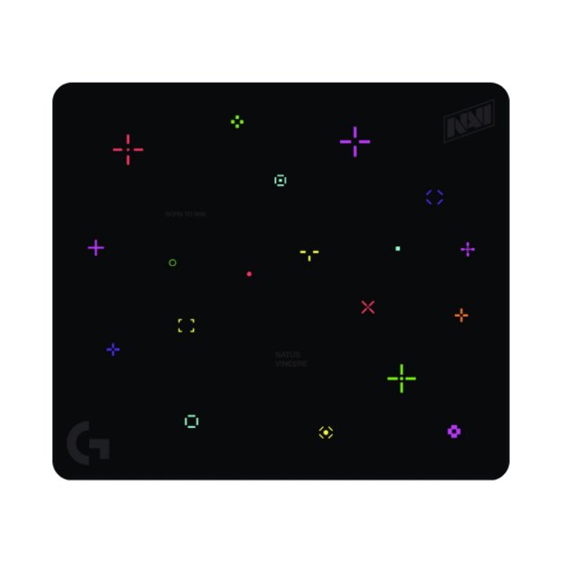 NAVI Crosshair Mousepad (L 460 x 400 x 3mm) (Juodas) Pelės Kilimėlis