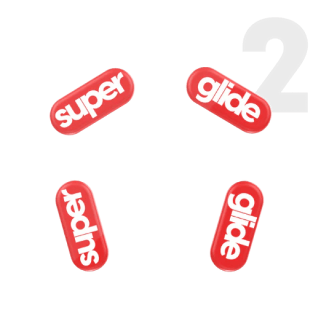 Superglide 2 (Type-C) Glass Skates Logitech G304 & G305 Red (Raudoni) Pakaitiniai Mouse Feet