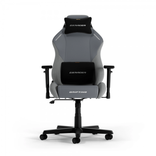 DXRacer DRIFTING Series L Grey Fabric & Leatherette (Pilka Medžiaginė/PU oda) Kėdė