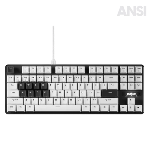 Pulsar PCMK 2 HE TKL - US layout - Hot-Swappable Hall Effect Switches - White (Balta) Magnetinė Žaidimų Klaviatūra