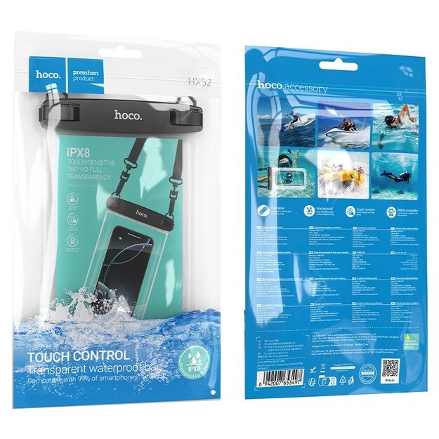 Atsparus vandeniui dėklas Hoco HX52 juodas 5