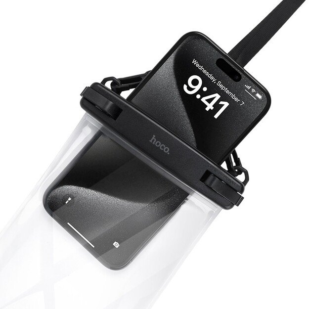 Atsparus vandeniui dėklas Hoco HX52 juodas 2