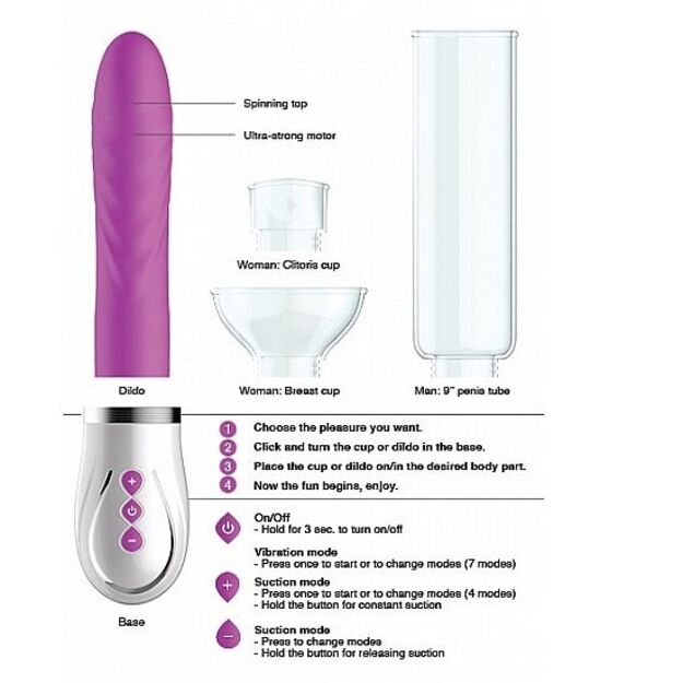 Porų rinkinys Twister (violetinis) 1