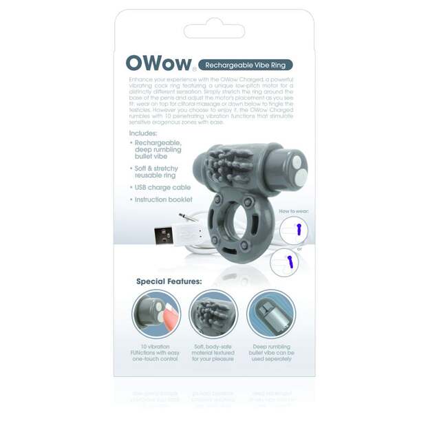 Penio žiedas Charged OWow (pilkas) 4