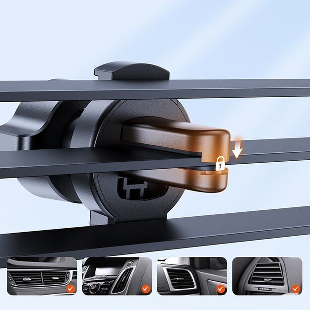 Automobilinis telefono laikiklis Joyroom JR-ZS283 (air vent) juodas 4