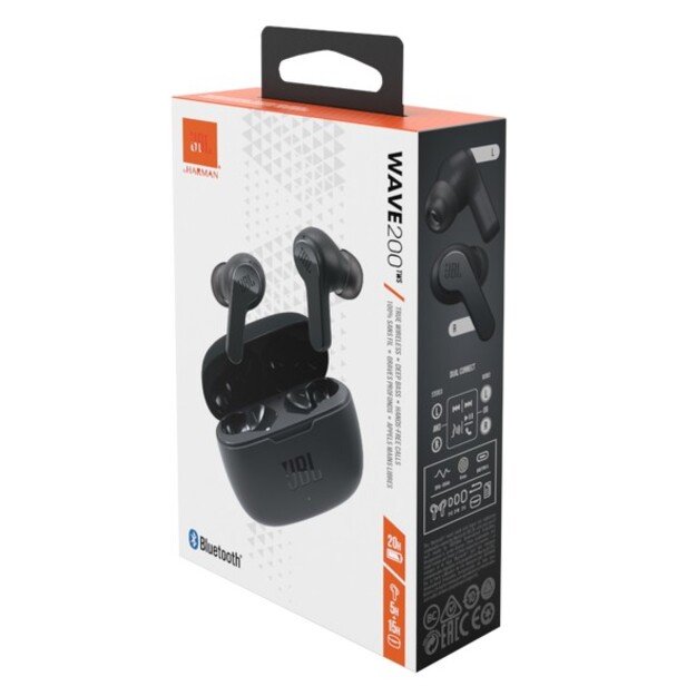 Belaidės ausinės JBL Wave 200 TWS juodos 5