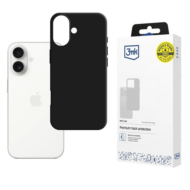 Dėklas 3mk Matt Case Apple iPhone 17 juodas