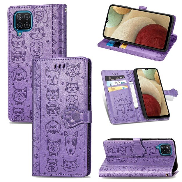 Dėklas Cat-Dog Samsung A155 A15 4G/A156 A15 5G violetinis 5