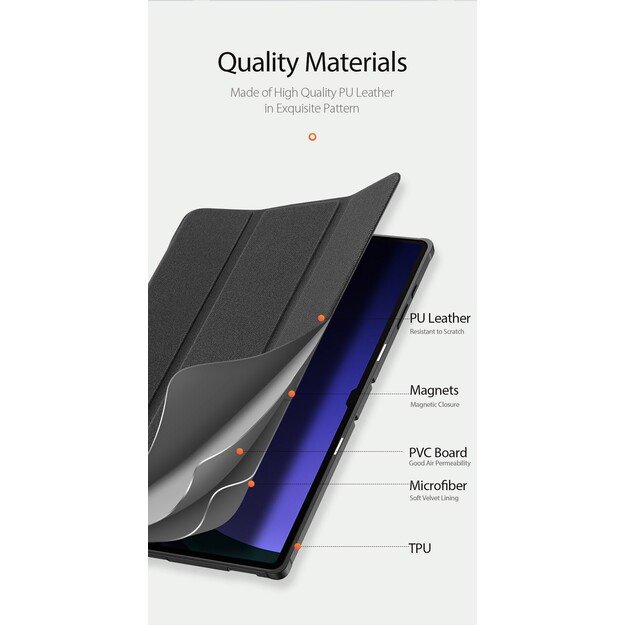 Dėklas Dux Ducis Domo Samsung X920 Tab S10 Ultra tamsiai mėlynas 4