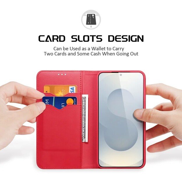 Dėklas Dux Ducis Hivo skirtas Samsung S937 S25 Edge raudonas 1