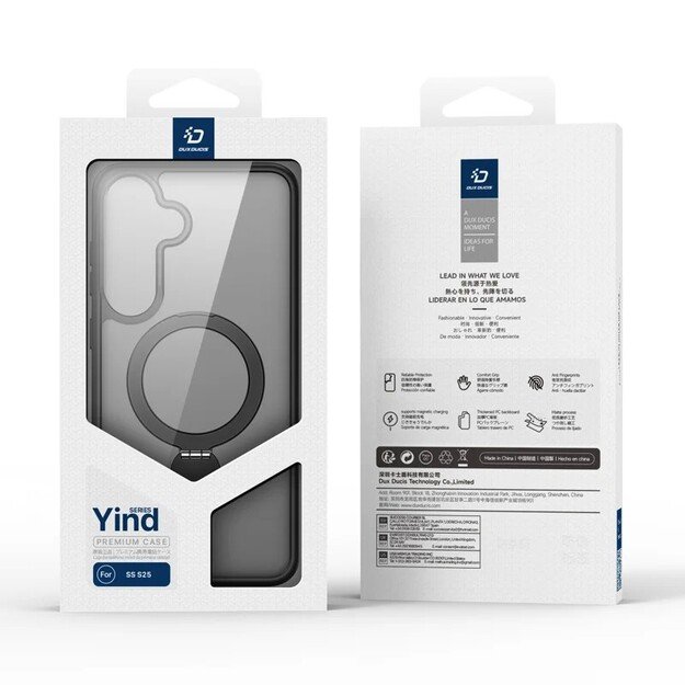 Dėklas Dux Ducis Yind With Magnetic Stand skirtas Samsung S936 S25 Plus juodas 5