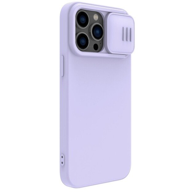 Dėklas Nillkin CamShield Silky Silicone Apple iPhone 15 Pro Max &scaron;viesiai violetinis 2