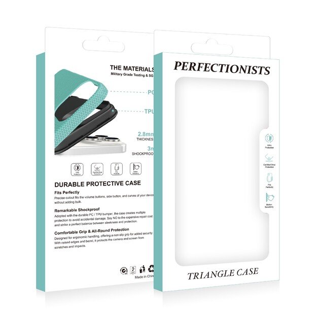 Dėklas Perfectionists Triangle Case Samsung S908 S22 Ultra 5G žalias 5